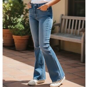 O2 DENIM Women's Size 27 Blue Flare Bell Bottom Jeans